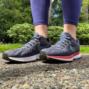 Nike Air Zoom Pegasus 34 - Blue Fox/Black with Crimson